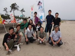 皆生海岸　集合写真