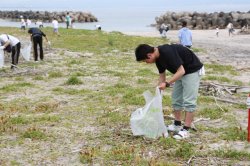皆生海岸清掃