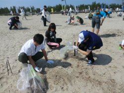 皆生海岸清掃