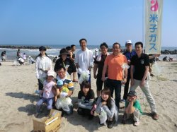 皆生海岸清掃
