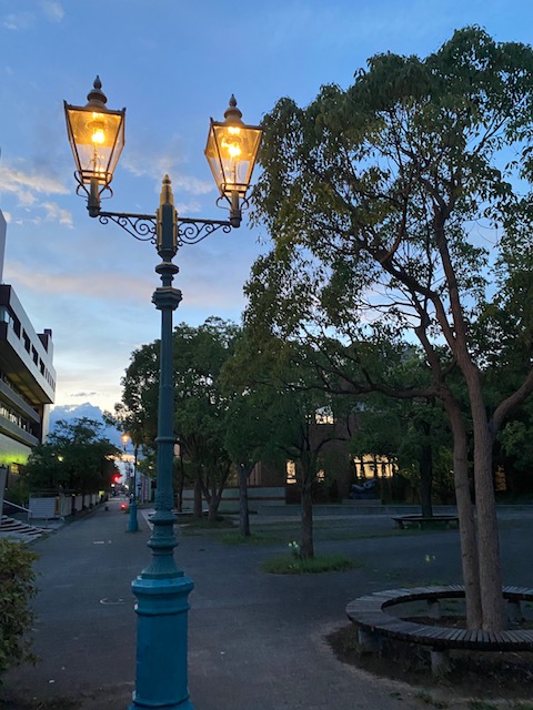 ガス灯（米子市役所周辺に設置）